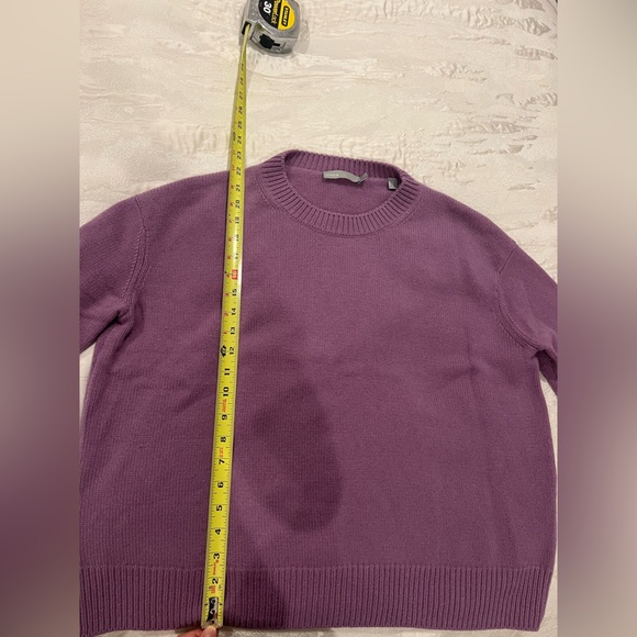 Vince Cashmere Purple Crew Neck Sweater - Picture 8 of 8